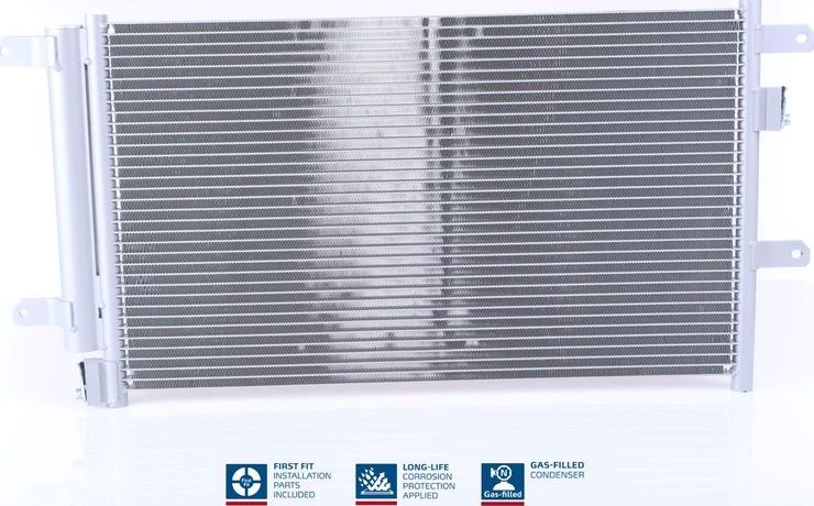 Радиатор кондиционера (конденсатор) Nissens (алюминий). Артикул 940141