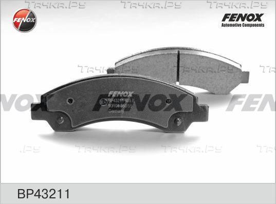 Тормозные колодки Fenox передние для Great Wall Hover H5 2013-2017. Артикул BP43211
