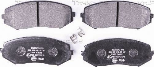 Тормозные колодки Hella. Артикул 8DB 355 012-351
