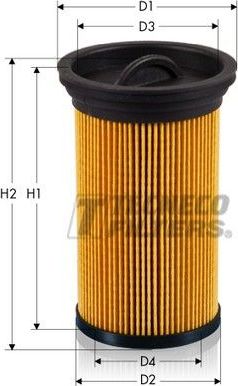 Топливный фильтр Tecneco Filters. Артикул GS0455E