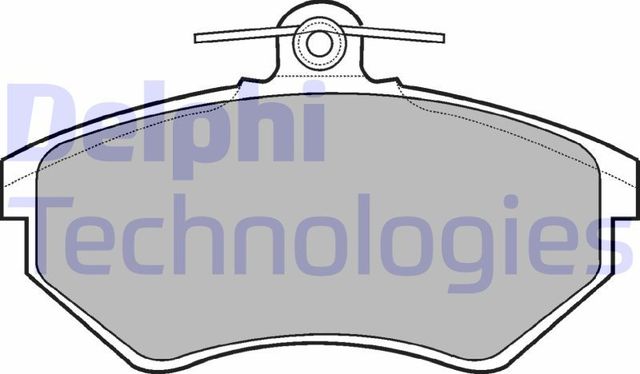 Тормозные колодки Delphi (Low-Metallic). Артикул LP770