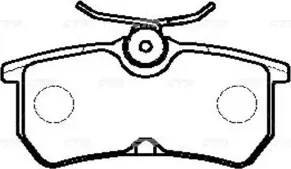 Колодки тормозные FORD FOCUS 98>05/FIESTA 12- задние (CTR). Артикул GK0192