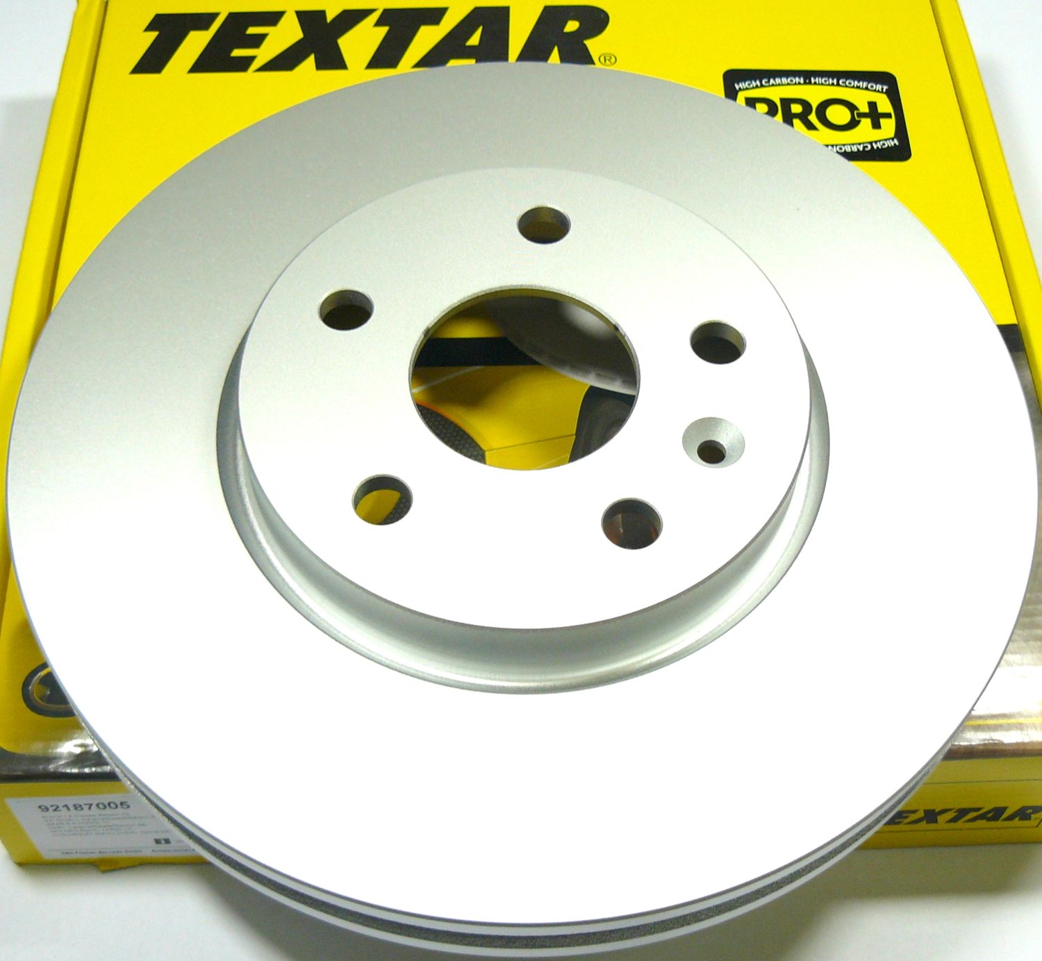 Тормозной диск Textar Pro+. Артикул 92187005