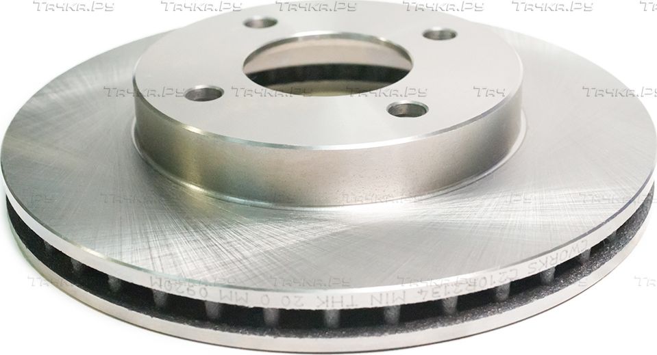 Тормозной диск Cworks передний для Nissan Micra K13 2010-2016. Артикул C210R2134