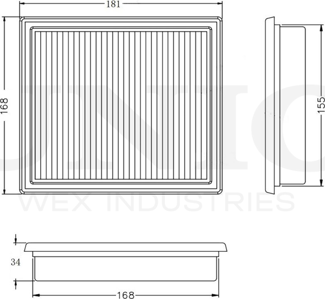 Фильтр воздушный (Unio). Артикул FLT-10212