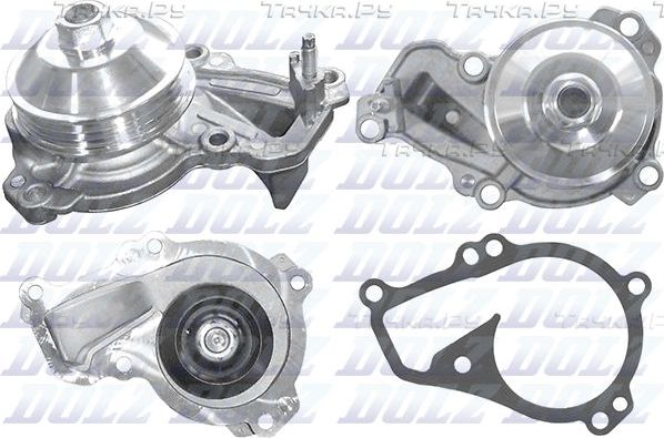 Помпа (водяной насос) Dolz для Peugeot 208 I 2012-2019. Артикул C150