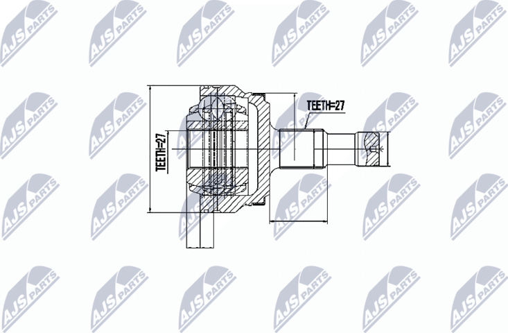 Шрус наружный (граната) NTY. Артикул NPZ-ME-017