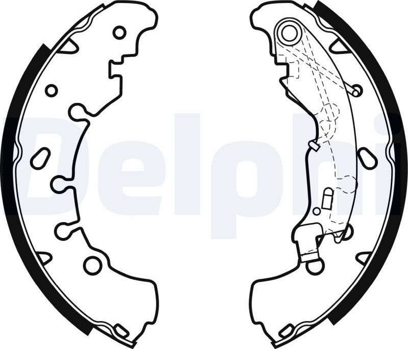 Тормозные колодки Delphi. Артикул LS1980