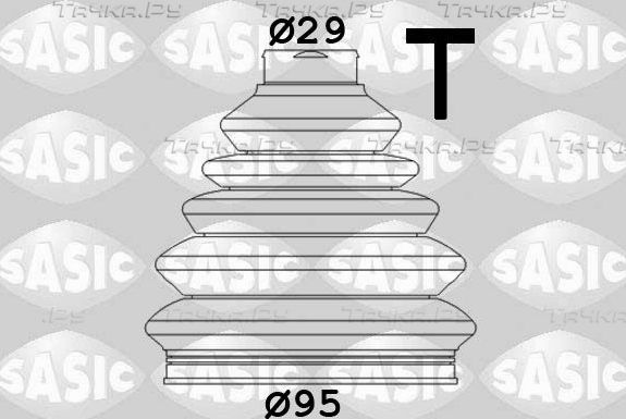 Пыльник ШРУСа наружный Sasic (термопласт) для Volkswagen Touran II 2010-2015. Артикул 1906027