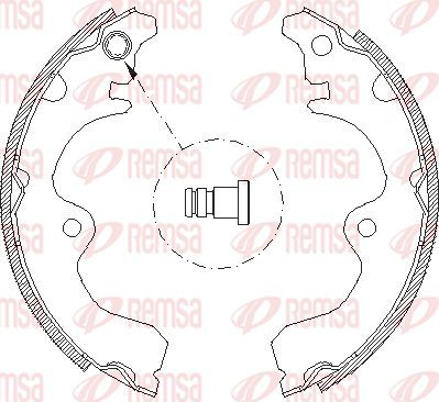 Тормозные колодки Remsa. Артикул 4334.01