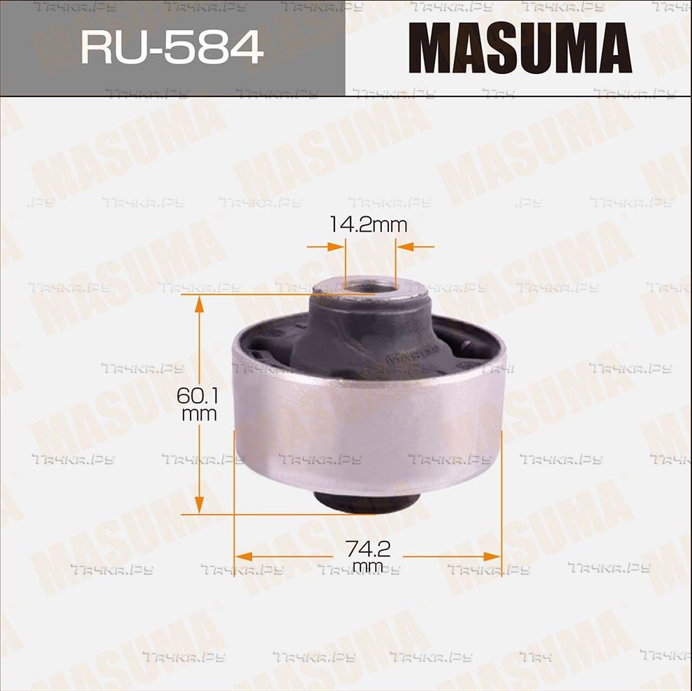 Сайлентблок переднего рычага подвески Masuma правый/левый нижний для Honda Accord VII 2003-2008. Артикул RU-584