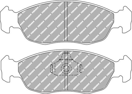 Тормозные колодки FERODO RACING DS2500 для Peugeot 106 I 1992-2004. Артикул FCP876H