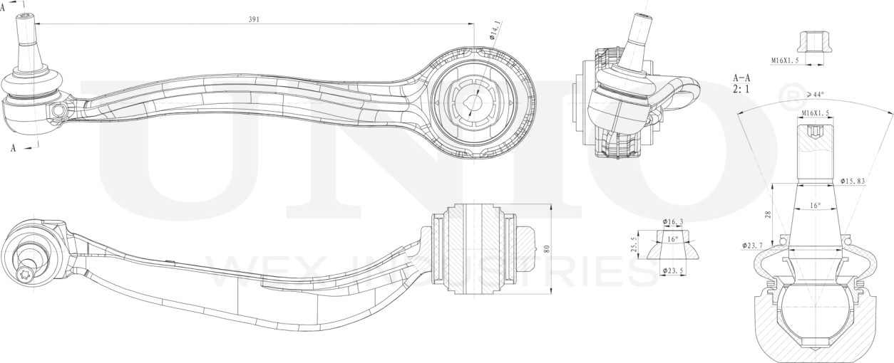 Рычаг подвески (Unio). Артикул SSP-40154