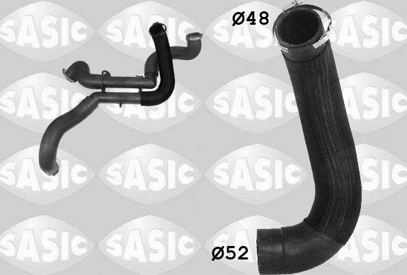 Патрубок интеркулера Sasic для Citroen C5 II 2008-2017. Артикул 3330031