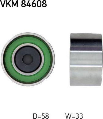 Направляющий (ведущий) ролик ремня ГРМ SKF. Артикул VKM 84608