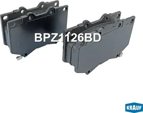 Колодки тормозные дисковые Krauf. Артикул BPZ1126BD