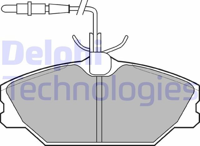 Тормозные колодки Delphi (Low-Metallic). Артикул LP788