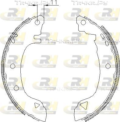 Тормозные колодки RoadHouse задние для Fiat Marea 1996-1997. Артикул 4182.00