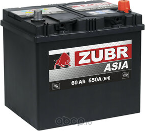 60 о.п. старт.ток 550 А,  230170204224 аккумуляторная бат (Zubr). Артикул ZSA600