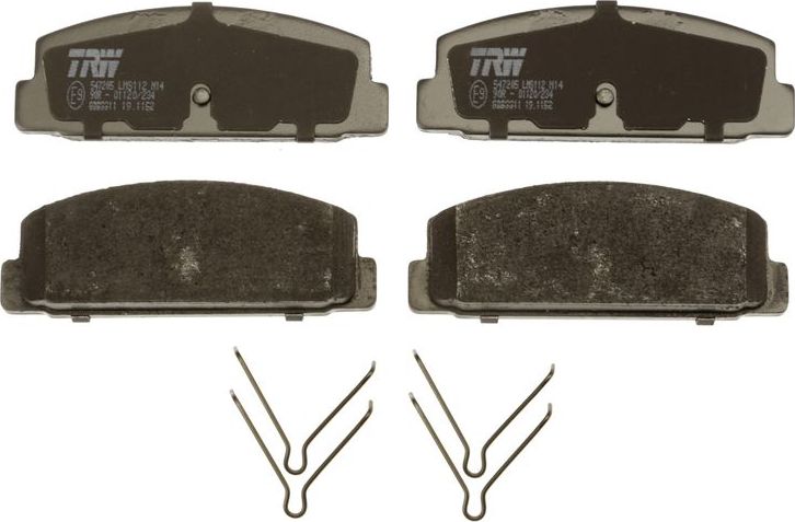 Тормозные колодки TRW COTEC задние для Mazda Premacy I (CP) 1999-2005. Артикул GDB3311