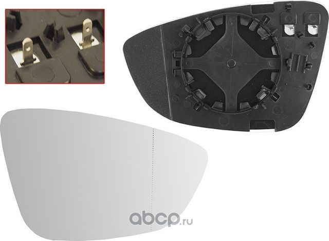 Полотно зеркала VW JETTA 11- RH с обогревом (SAT). Артикул STVW27940G1