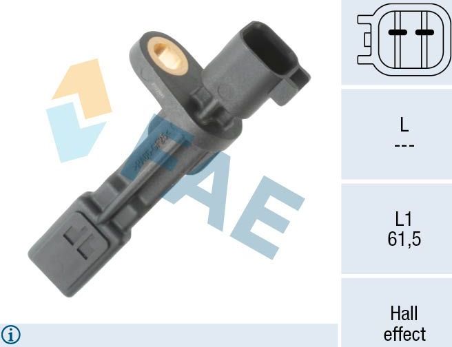 Датчик ABS FAE. Артикул 78601