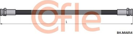 Тормозной шланг Cofle задний для Mazda 323 V (BA) 1994-1998. Артикул 92.BH.MA054