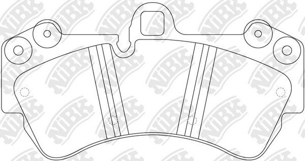 Тормозные колодки NiBK. Артикул PN0345W