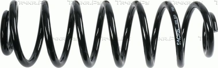 Пружина подвески SACHS задняя для Skoda Superb II 2008-2015. Артикул 996 643