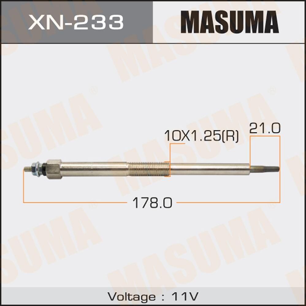 Свеча накаливания (накала) Masuma. Артикул XN-233