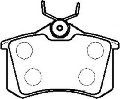 Тормозные колодки HSB. Артикул HP8343