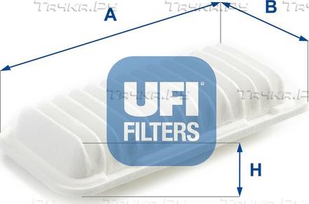 Воздушный фильтр UFI для Toyota Echo 1999-2005. Артикул 30.176.00