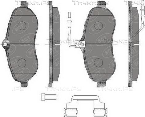 Тормозные колодки SCT-Germany. Артикул SP 457 PR
