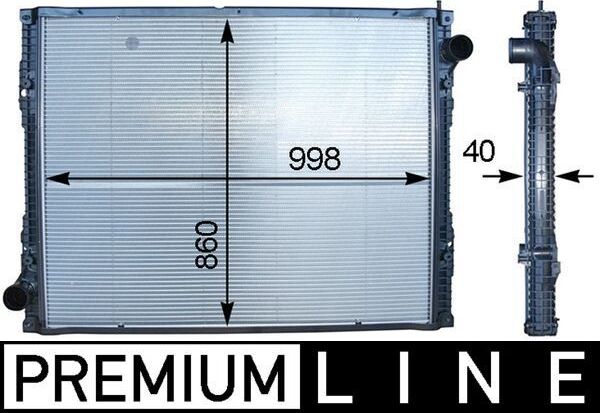 Радиатор охлаждения двигателя Mahle Premium. Артикул CR 916 000P