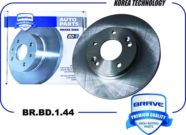 Диск тормозной передний 51712-A7000 BR.BD.1.44 Cerato YD 13-, Creta 16- 1.6, Ela (Brave). Артикул BRBD144