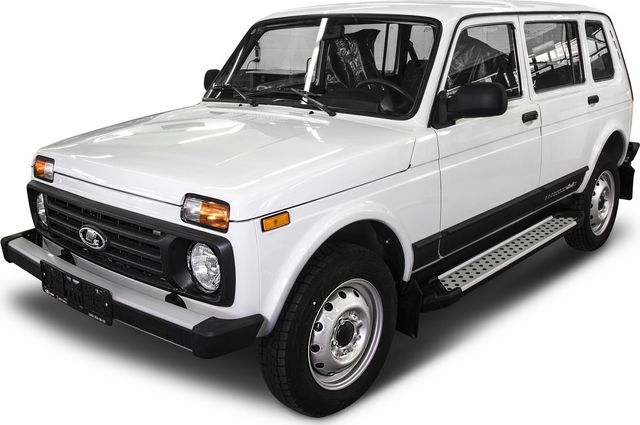 Пороги алюминиевые Rival Bmw-Style круг для ВАЗ 2131 (4x4) 5-дв. (вкл. Urban) 1993-2019 2019-2026. Артикул D180AL.6004.1