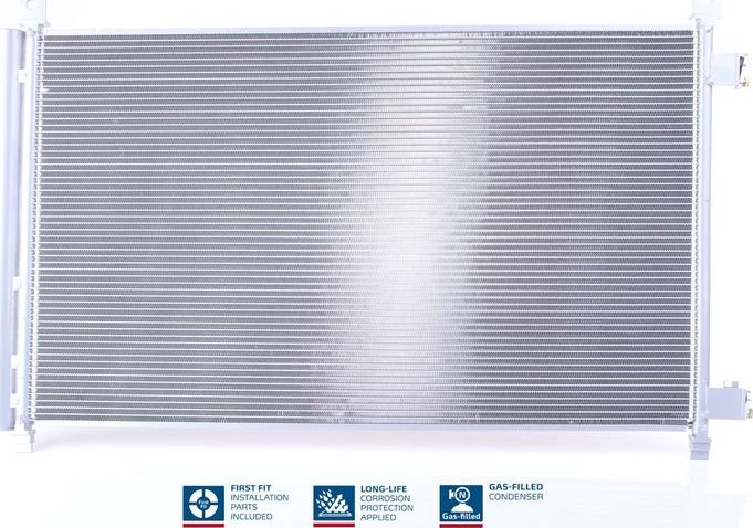 Радиатор кондиционера (конденсатор) Nissens (алюминий). Артикул 940548