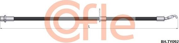 Тормозной шланг Cofle. Артикул 92.BH.TY092