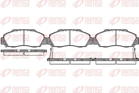 Тормозные колодки Remsa. Артикул 0351.02