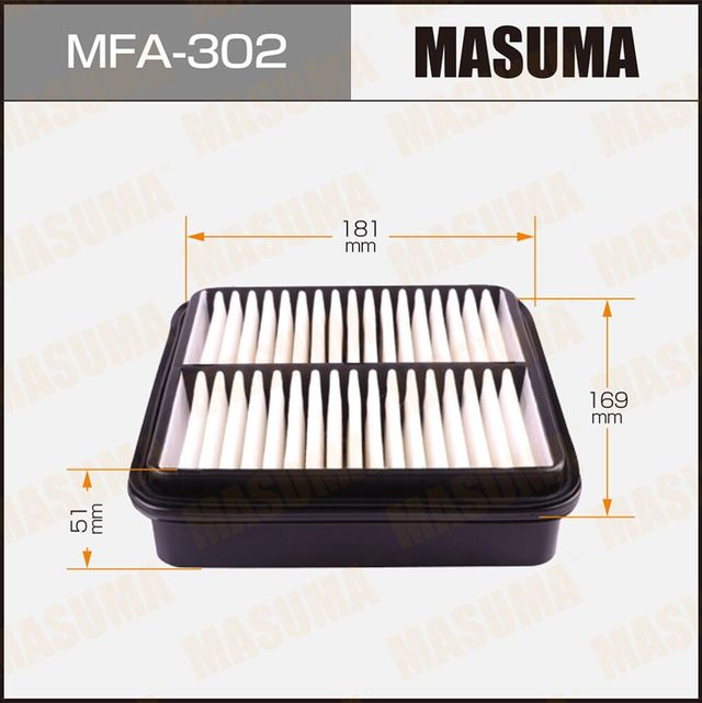 Воздушный фильтр Masuma. Артикул MFA-302