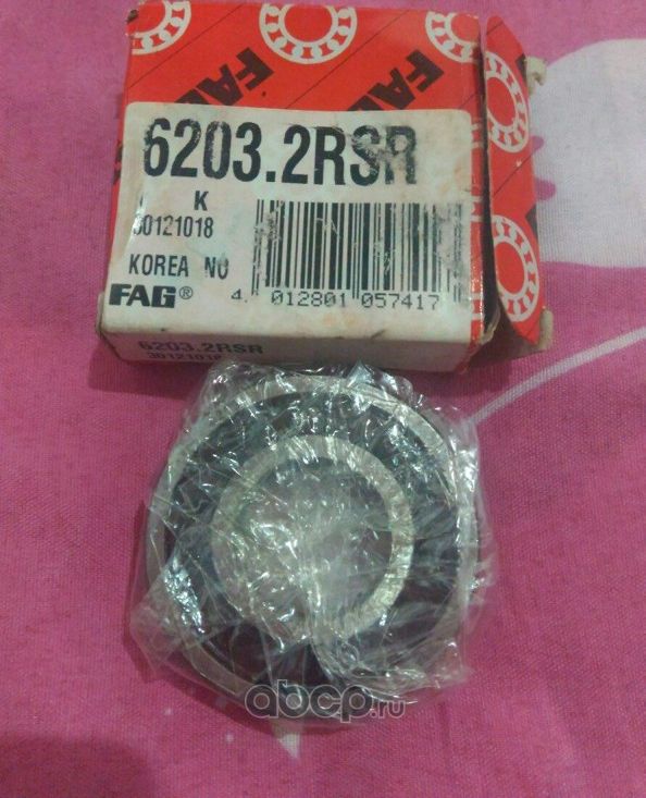 Подшипник генератора (17x40x12) (FAG). Артикул 62032RSR