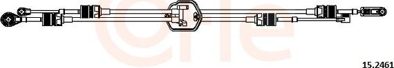 Трос переключения передач КПП Cofle. Артикул 92.15.2461