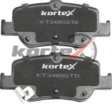 Колодки тормозные TOYOTA COROLLA/AURIS 07- зад. (Kortex). Артикул KT3480STD