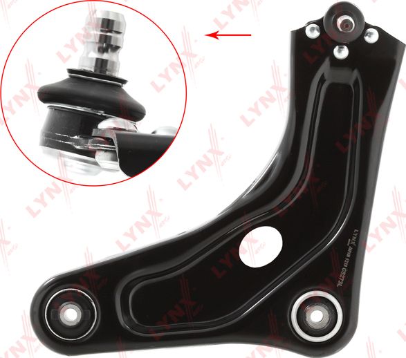 Поперечный рычаг передней подвески LYNXauto левый для Citroen C3 Picasso I 2009-2017. Артикул C5273L