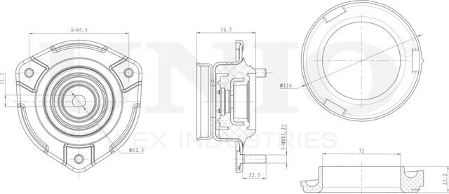 Опора амортизационной стойки (Unio). Артикул RMP-13150