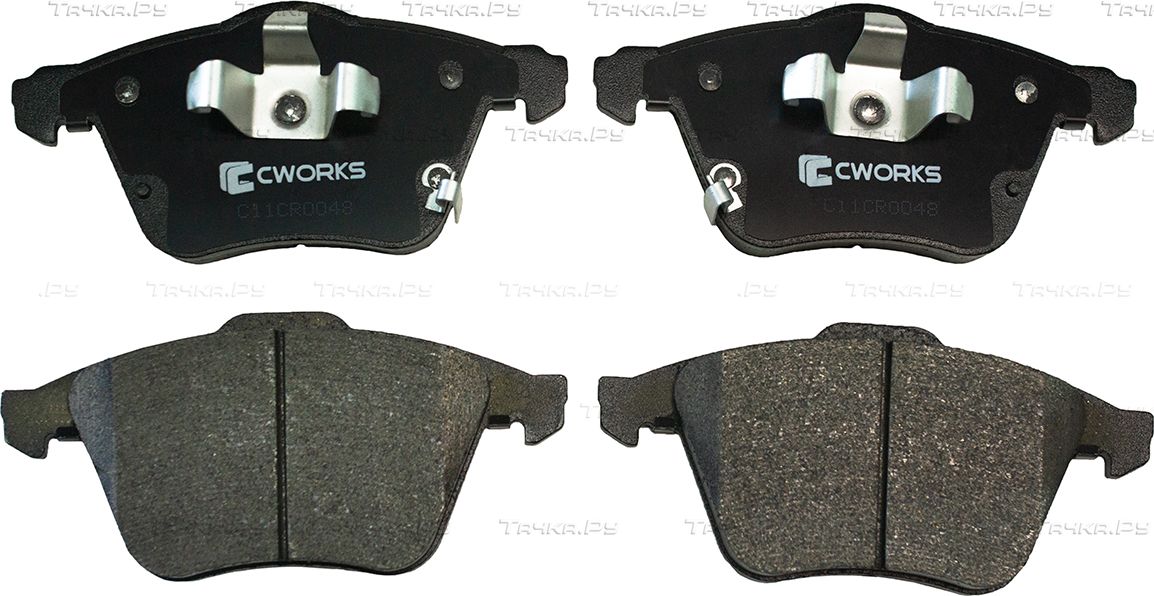 Тормозные колодки Cworks передние для Mazda 6 I (GG) 2002-2008. Артикул C11CR0048