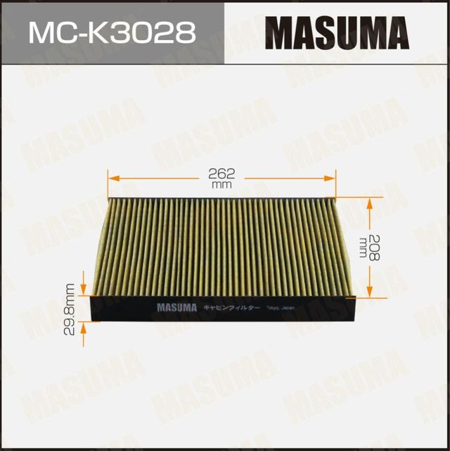 Салонный фильтр  MASUMA     140. Артикул MCK3028