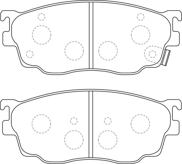 Тормозные колодки NiBK передние для Mazda Premacy I (CP) 2000-2005. Артикул PN5418
