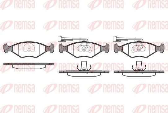 Тормозные колодки Remsa. Артикул 0281.42