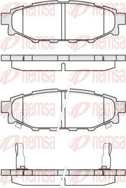 Тормозные колодки Remsa. Артикул 1136.12